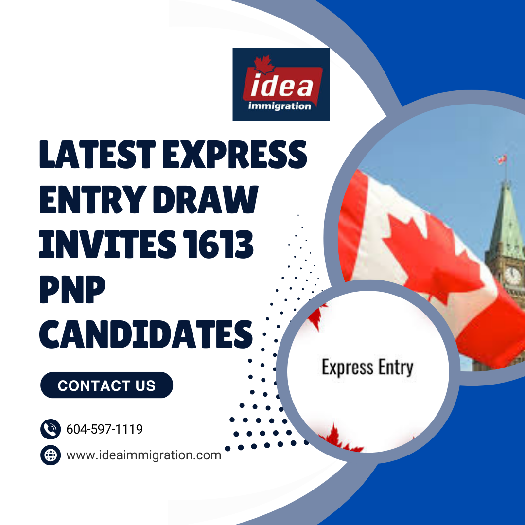 Latest Express Entry Draw Invites 1613 PNP Candidates - Idea immigration